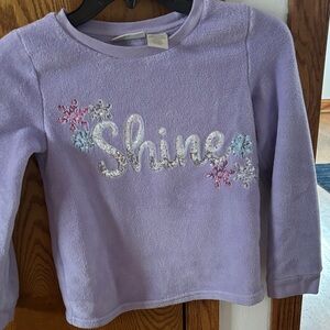 Cynthia Rowley Lavender Shine Sweatshirt